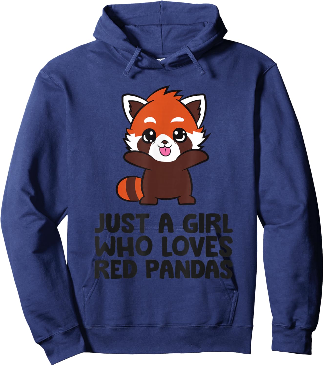 Just A Girl Who Loves Red Pandas Hoodie - Hoodie | Navy