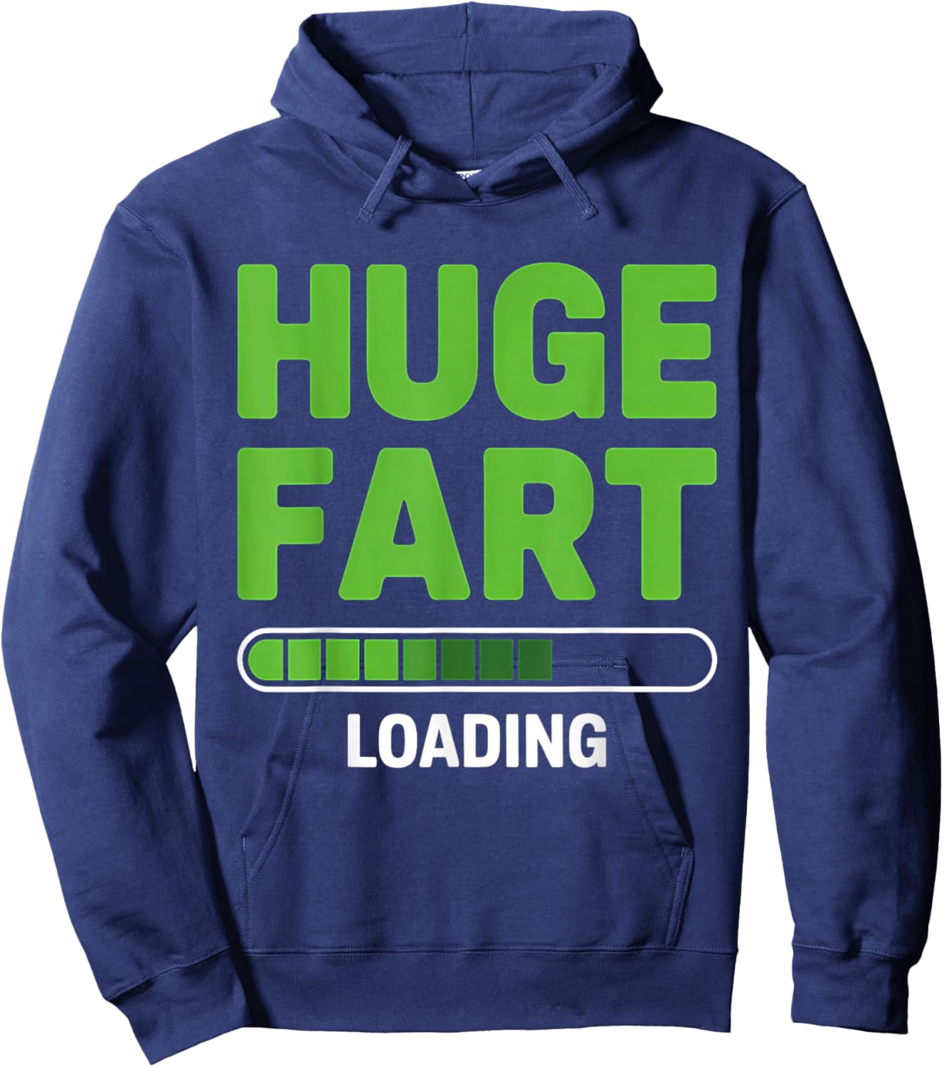 Huge Fart Loading Joke Humor Funny Farting Hoodie - Hoodie | Navy
