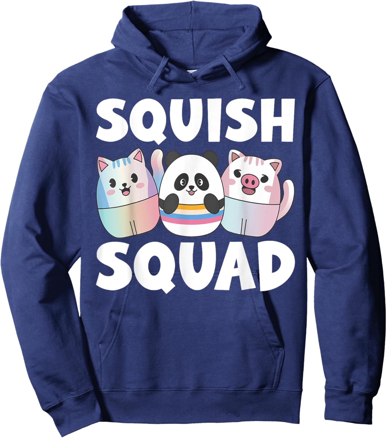 Squish Squad Birthday For Girls Kids Toddlers Hoodie - Hoodie | Navy