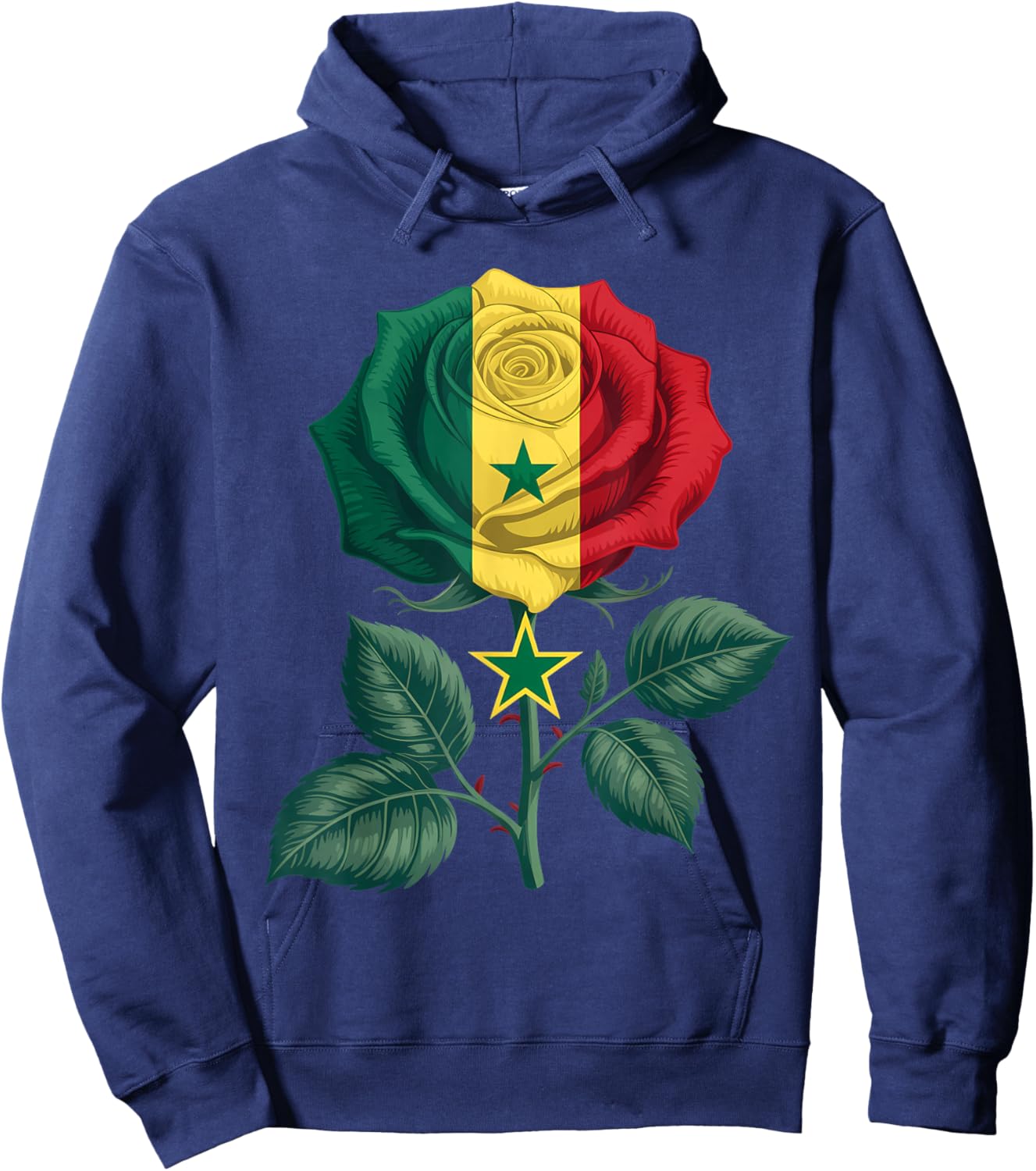 Senegal Flag Senegalese Pride Hoodie - Hoodie | Navy