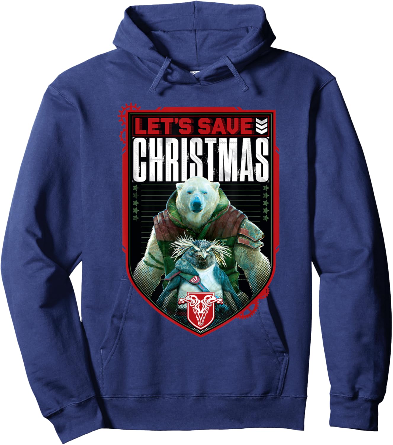 Red One - Let's Save Christmas Hoodie - Hoodie | Navy