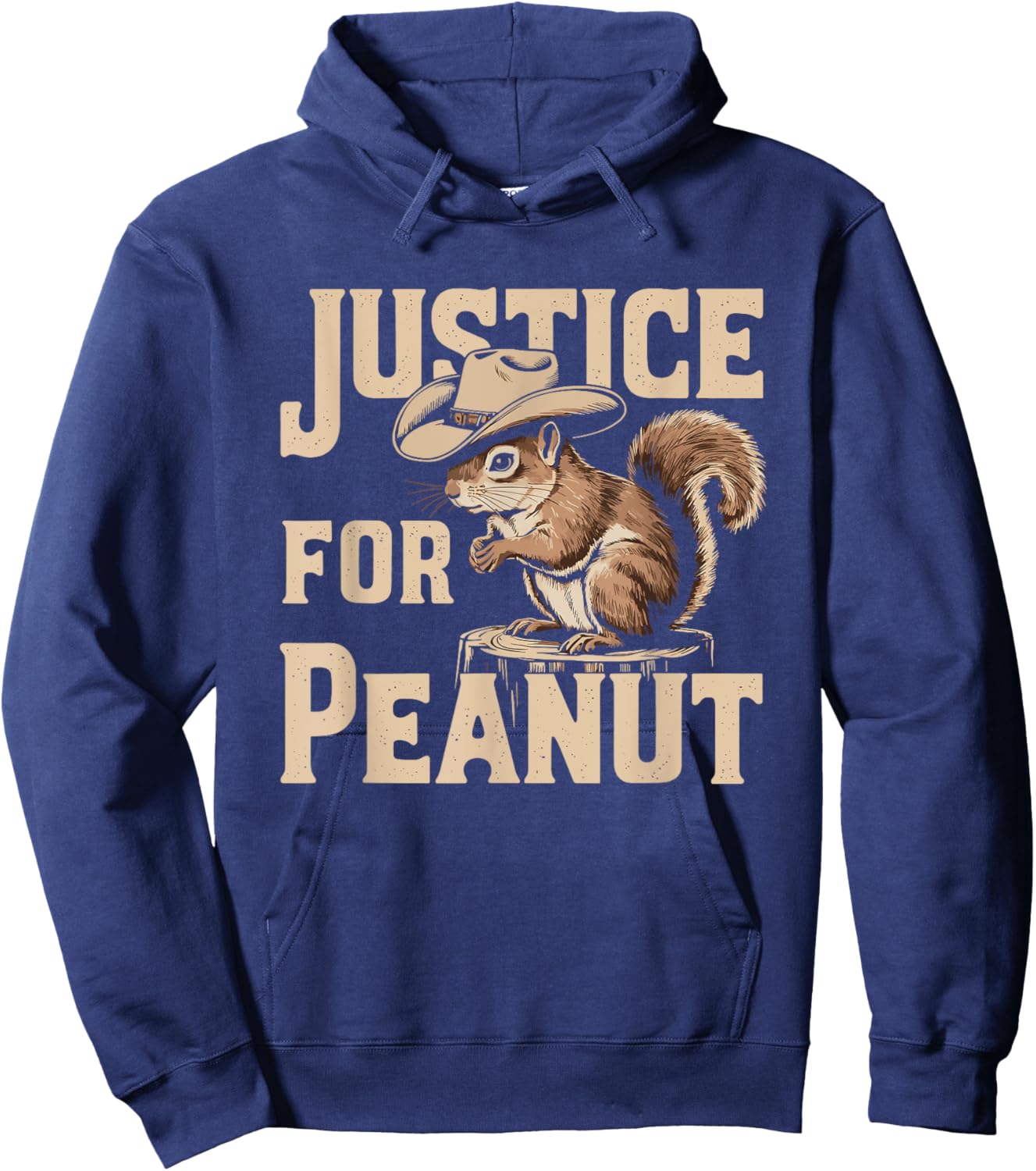 Justice For Peanut The Squirrel Hoodie - Hoodie | Navy