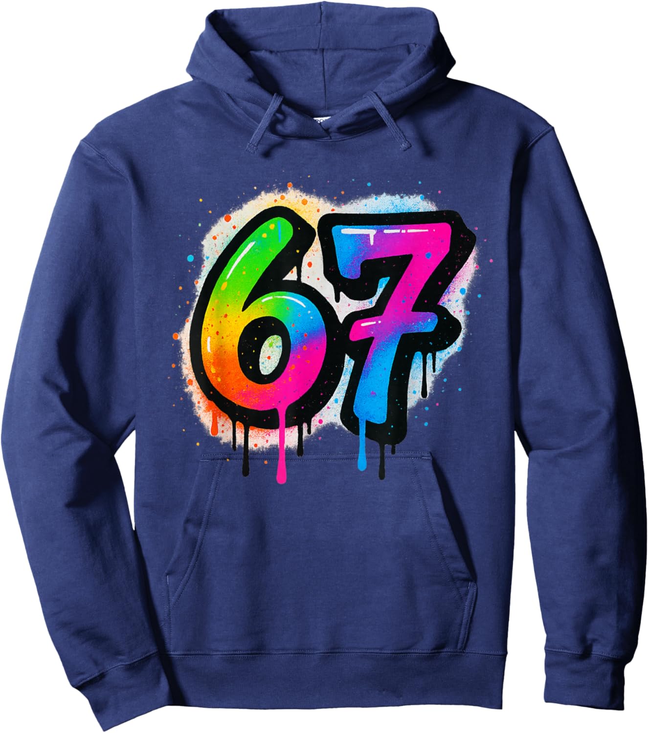 SCP 67 Six Seven 6 7 Meme Design 6 7 Hoodie - Hoodie | Navy