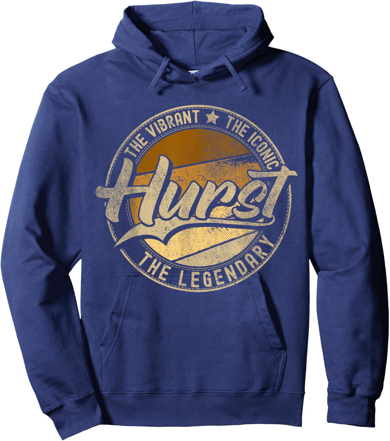 Hurst TX | Texas Vintage Distressed Hoodie - Hoodie | Navy