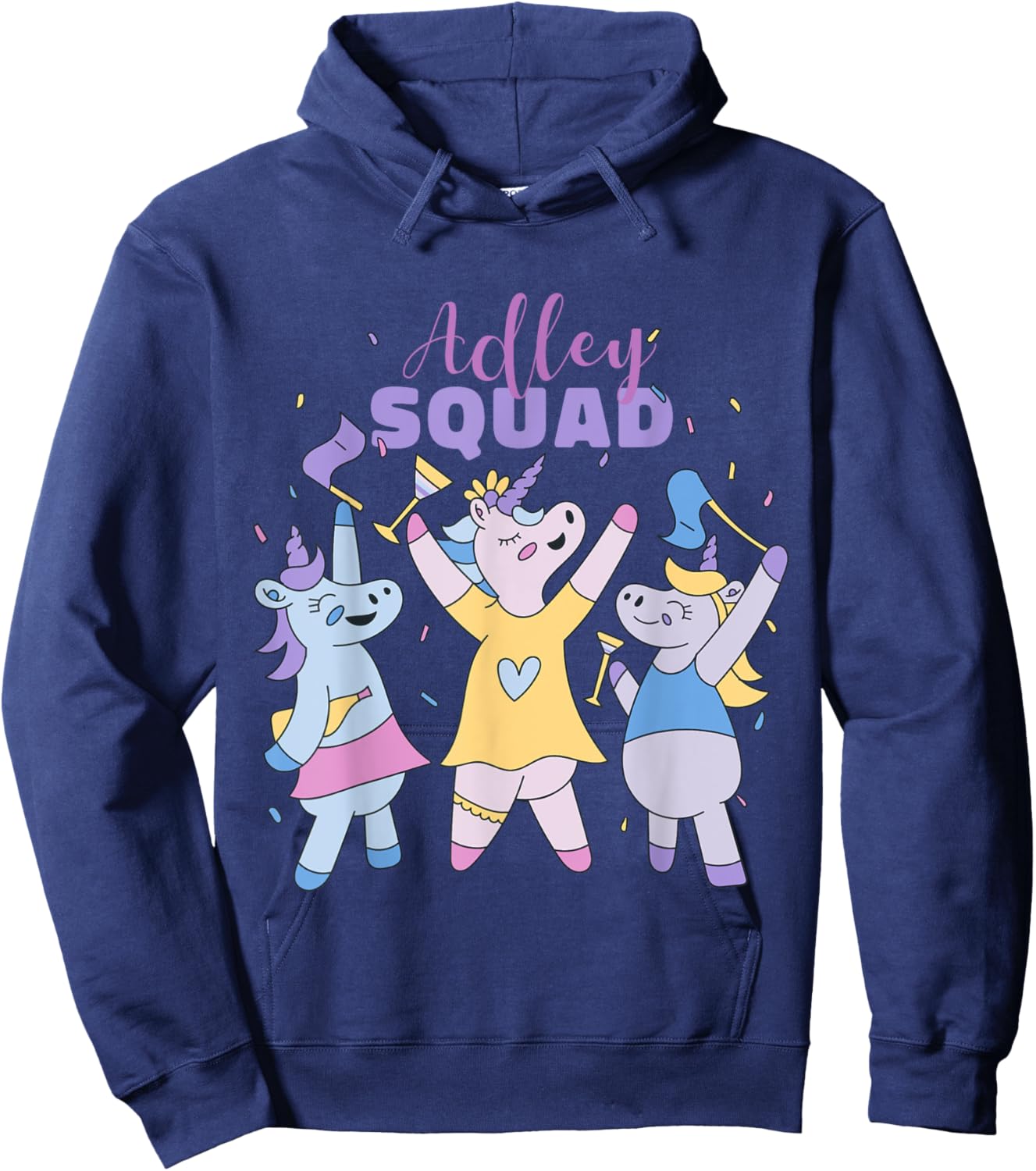 Adley Merch Unicorn Design Hoodie - Hoodie | Navy