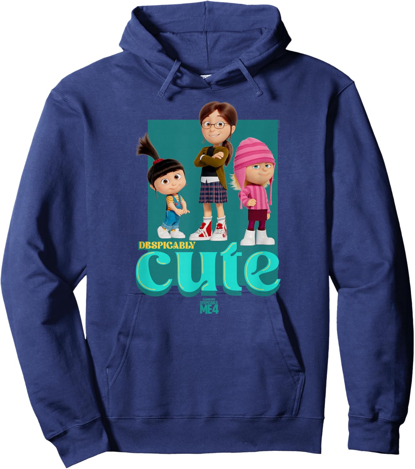Minions Despicable Me 4 Despicably Cute Hoodie - Hoodie | Navy