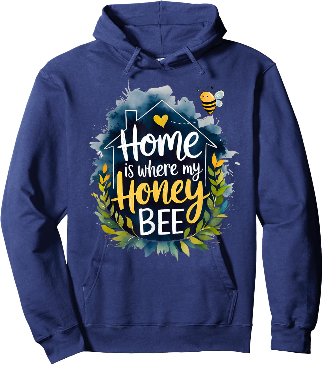 Home Is Where My Honey Bee Hoodie - Hoodie | Navy