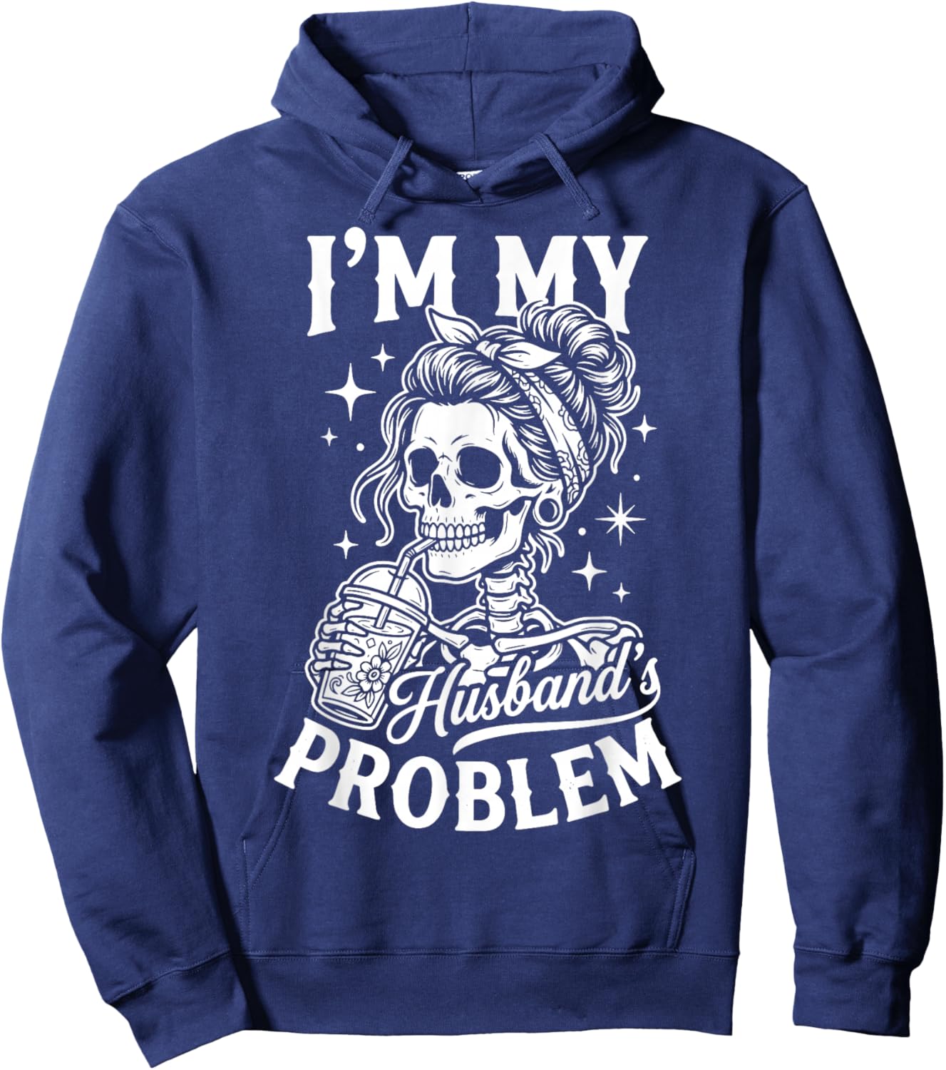 I'm My Husband's Problem Hoodie - Hoodie | Navy