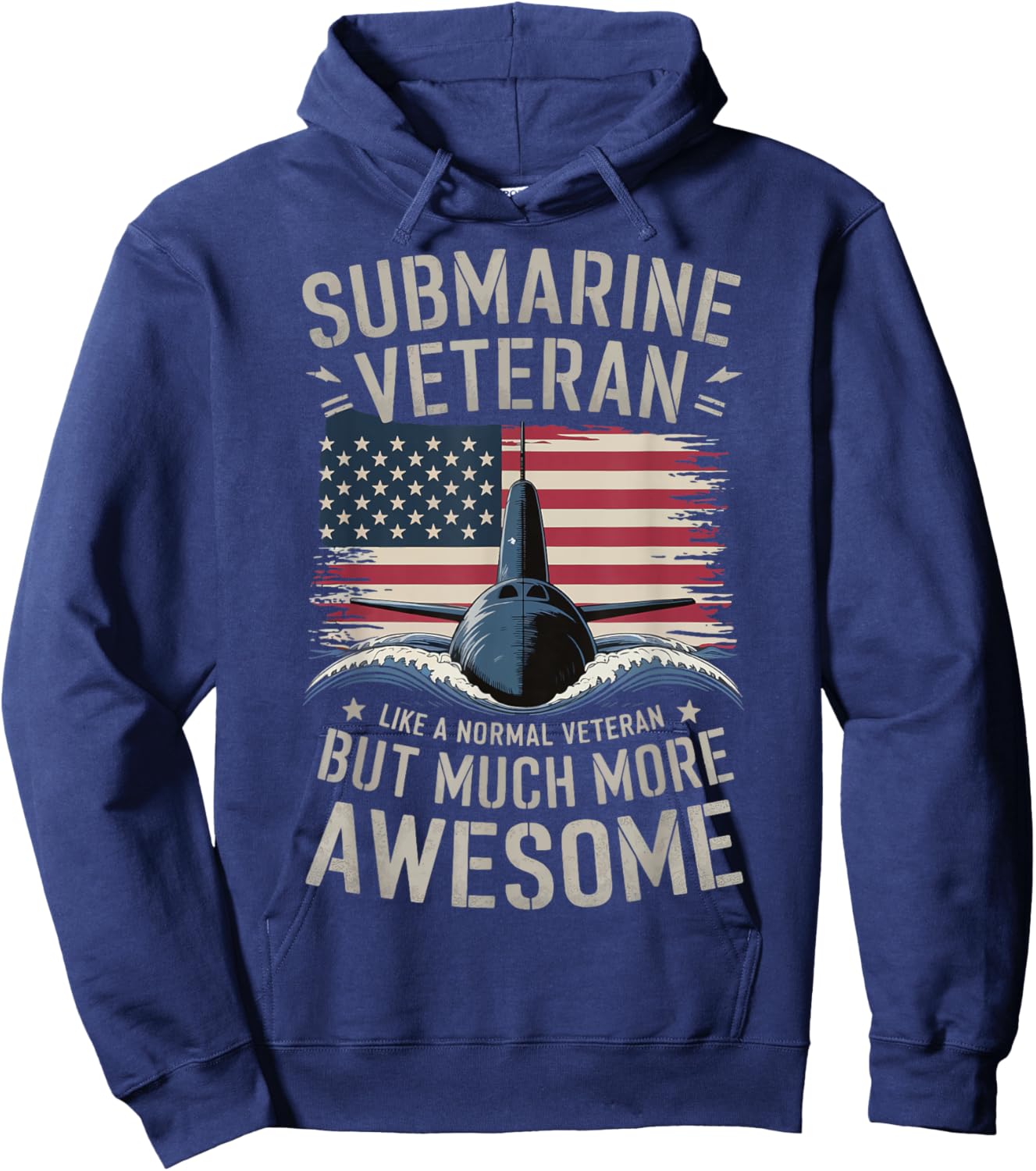 Submarine Veteran Like A Normal Veteran Hoodie - Hoodie | Navy