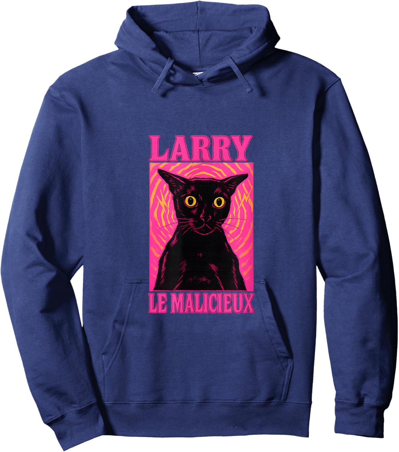 Larry The Mischievous Meme Brainrot Cat Lakaka Hoodie - Hoodie | Navy