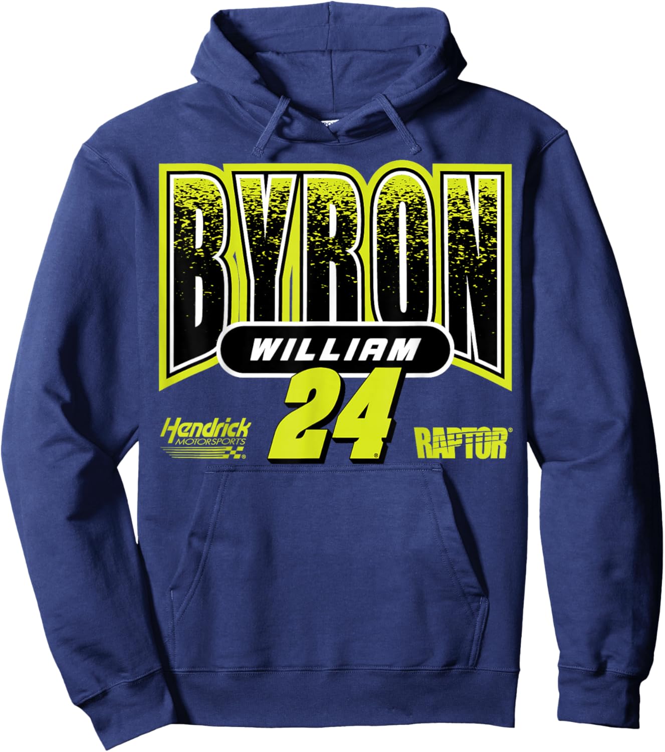 NASCAR - William Byron - Arched Text Hoodie - Hoodie | Navy