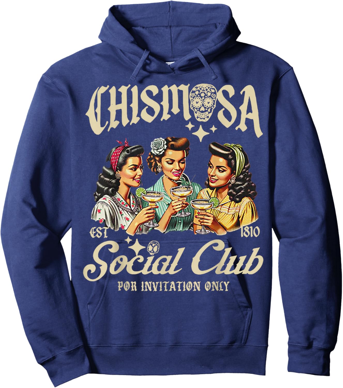 Chismosa Social Club Hoodie - Hoodie | Navy
