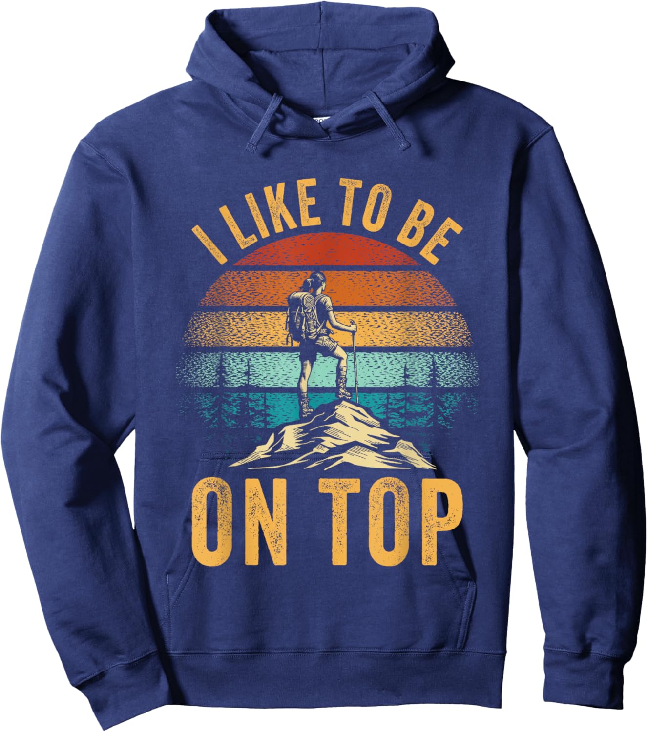 Funny Hiking Women Hoodie - Hoodie | Navy