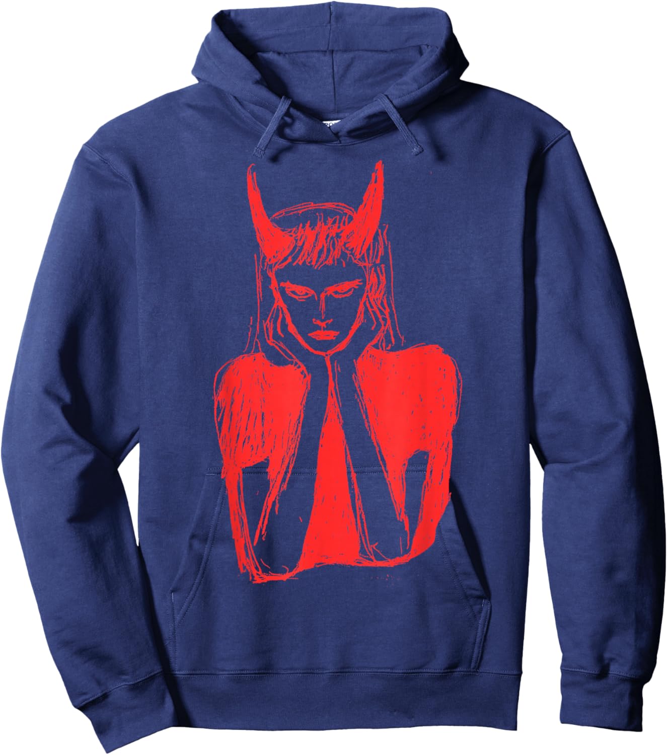 Girl Devil Women's Red Hoodie - Hoodie | Navy