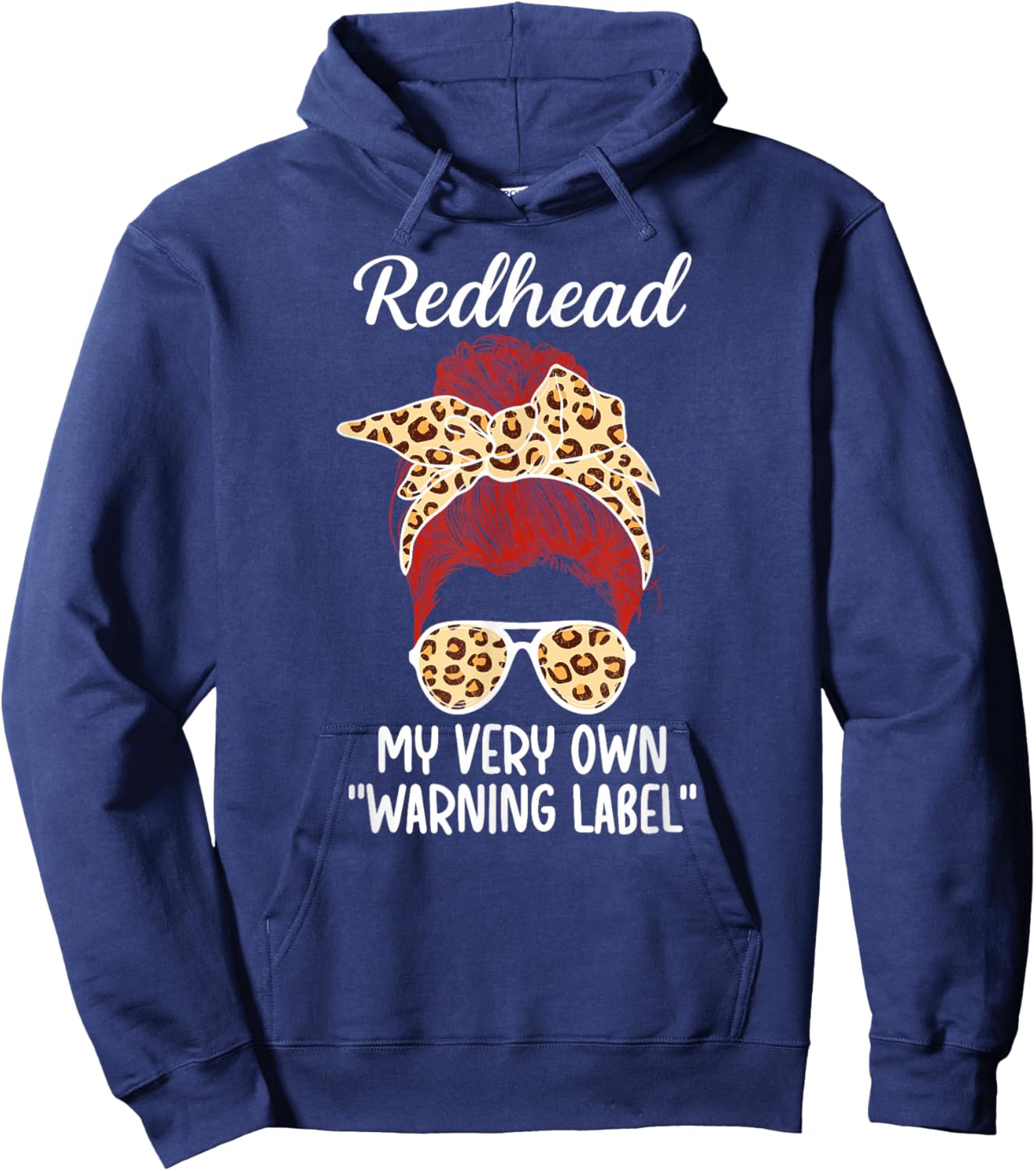 Redhead Funny Red Hair Ginger Red Haired Hoodie - Hoodie | Navy