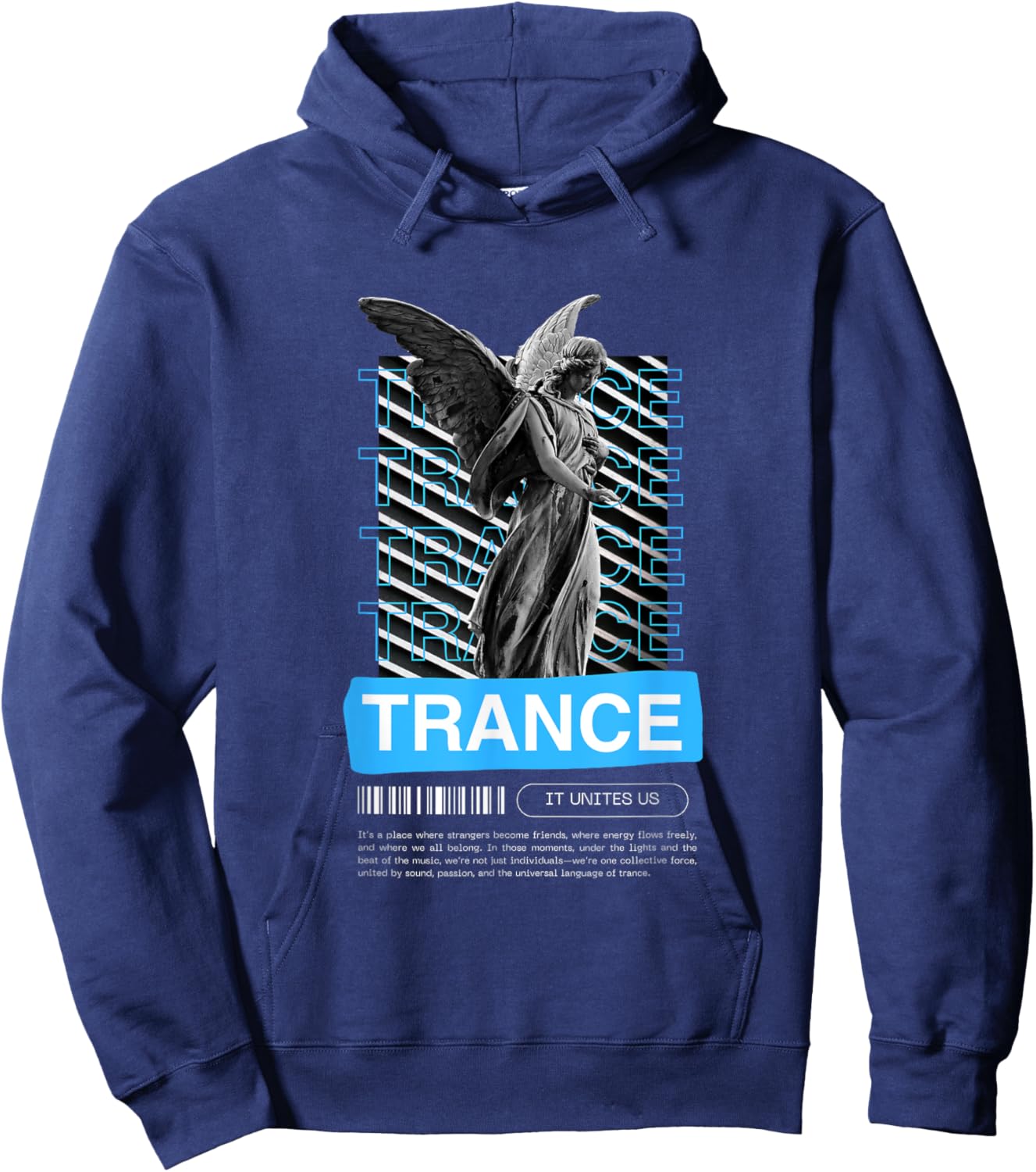 Trance Angel EDM Rave Hoodie - Hoodie | Navy