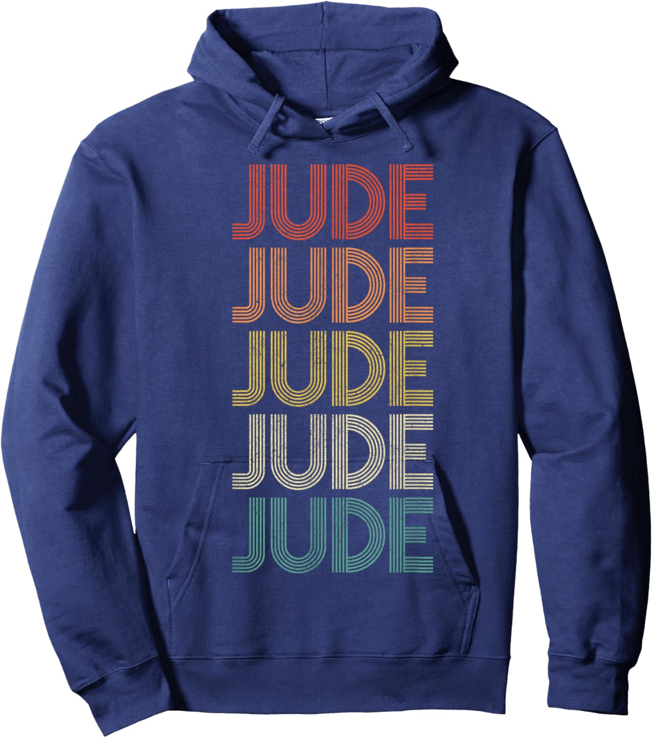 Jude Retro Vintage Hoodie - Hoodie | Navy