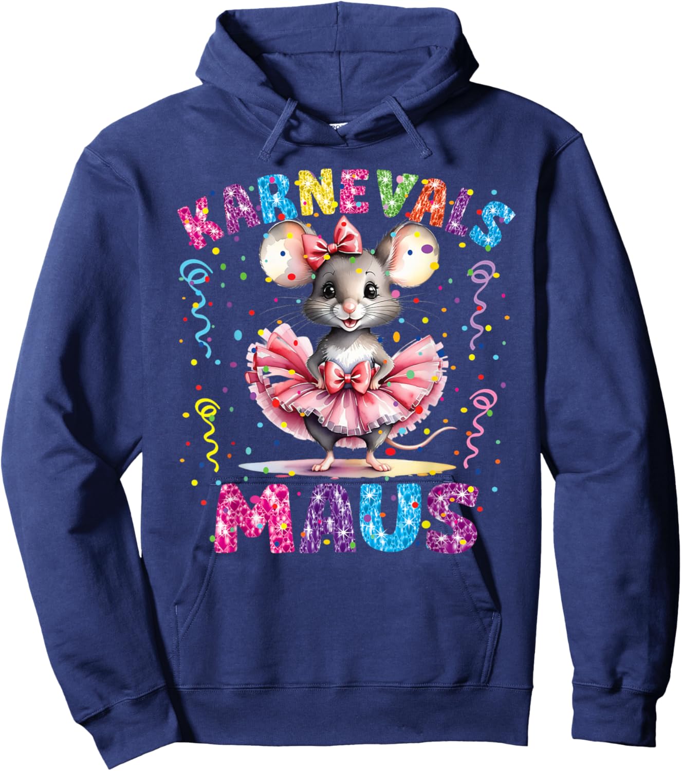 Carnival Mouse Girls' Carnival Costume Confetti Hoodie - Hoodie | Navy