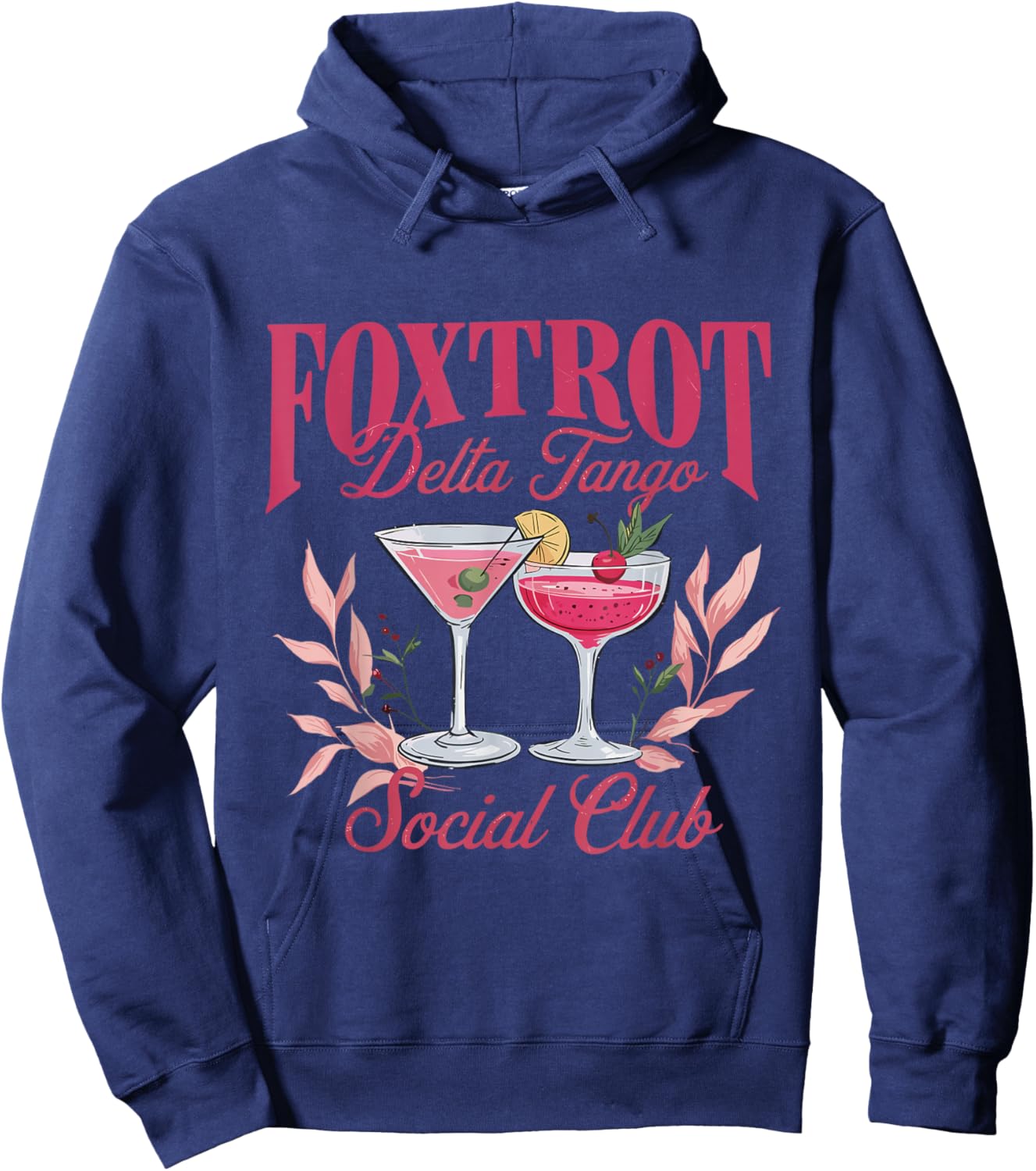 Foxtrot Delta Tango Social Club Hoodie - Hoodie | Navy