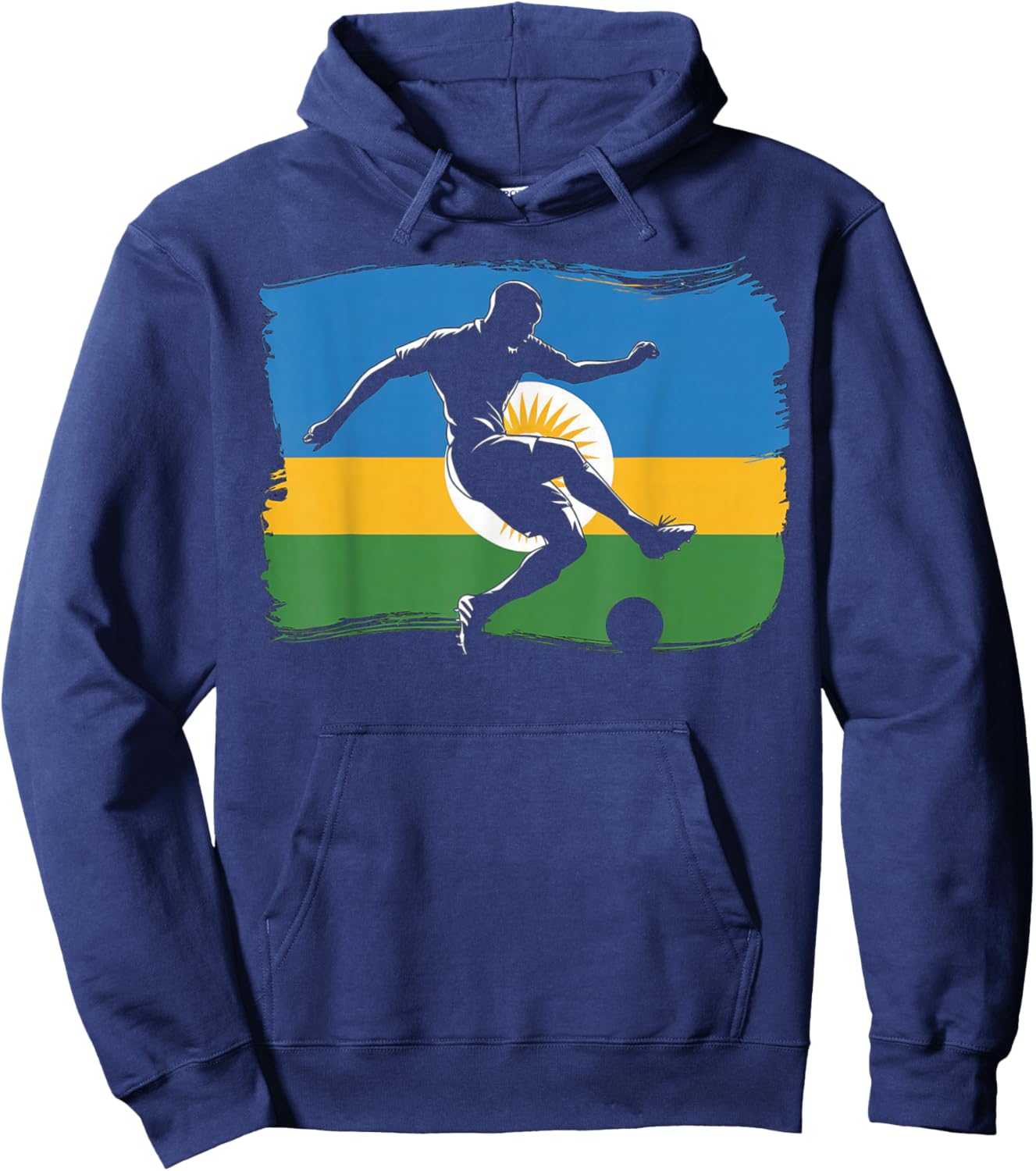 Rwanda Soccer Hoodie - Hoodie | Navy