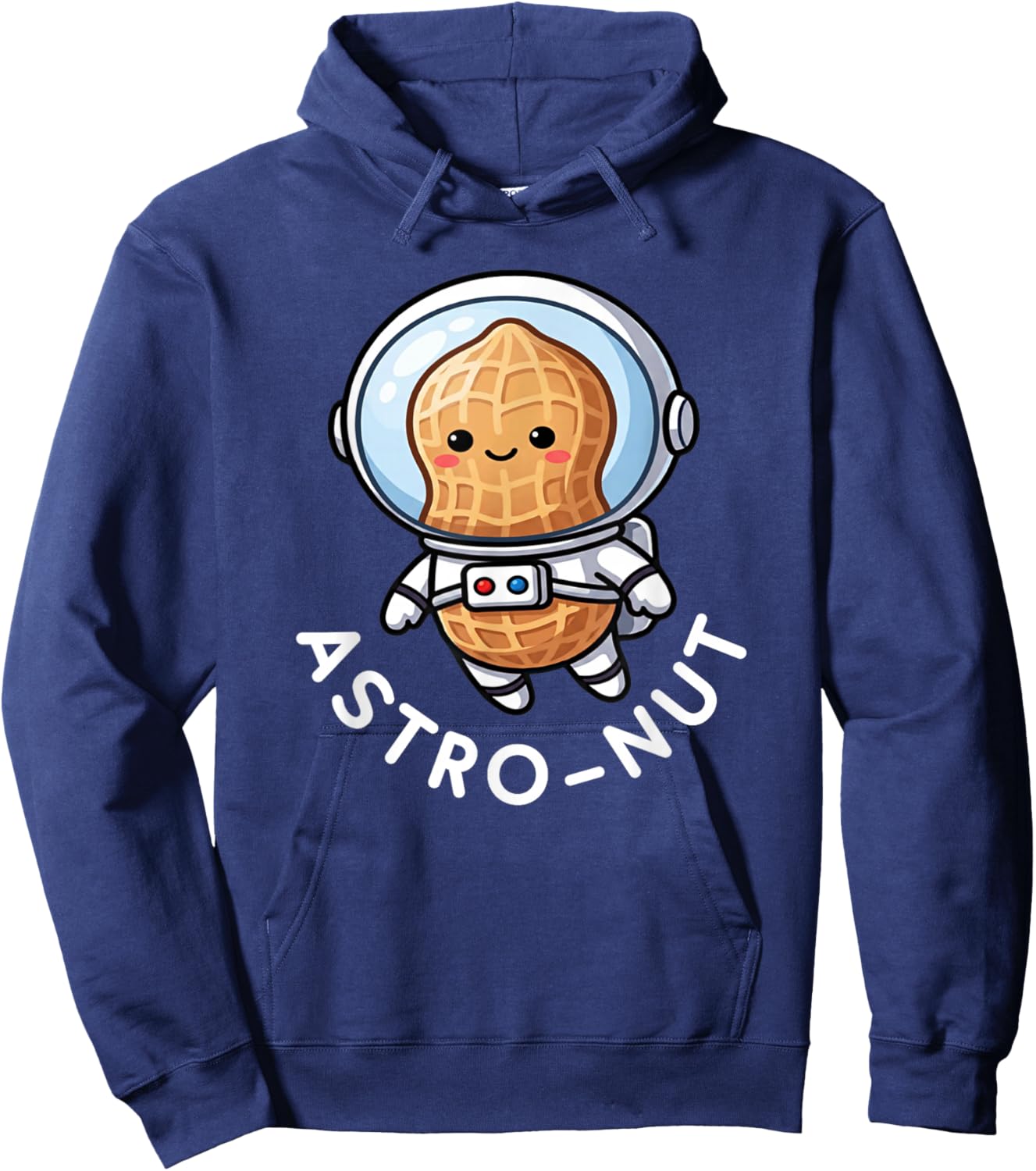 Astronaut Peanut, Astro-Nut, Pun, Funny, Jokes Hoodie - Hoodie | Navy