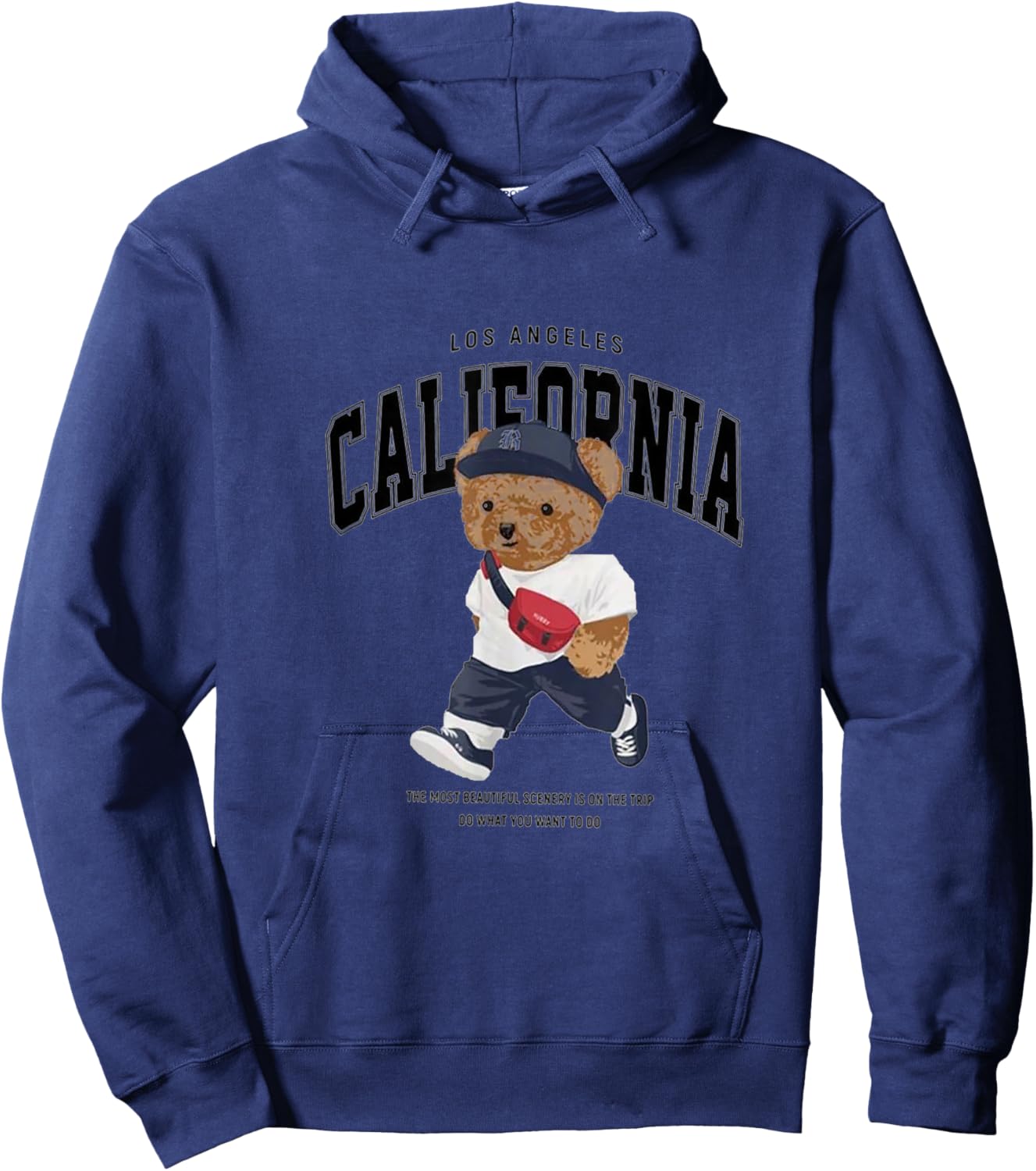 Teddy bear LA California Hoodie - Hoodie | Navy