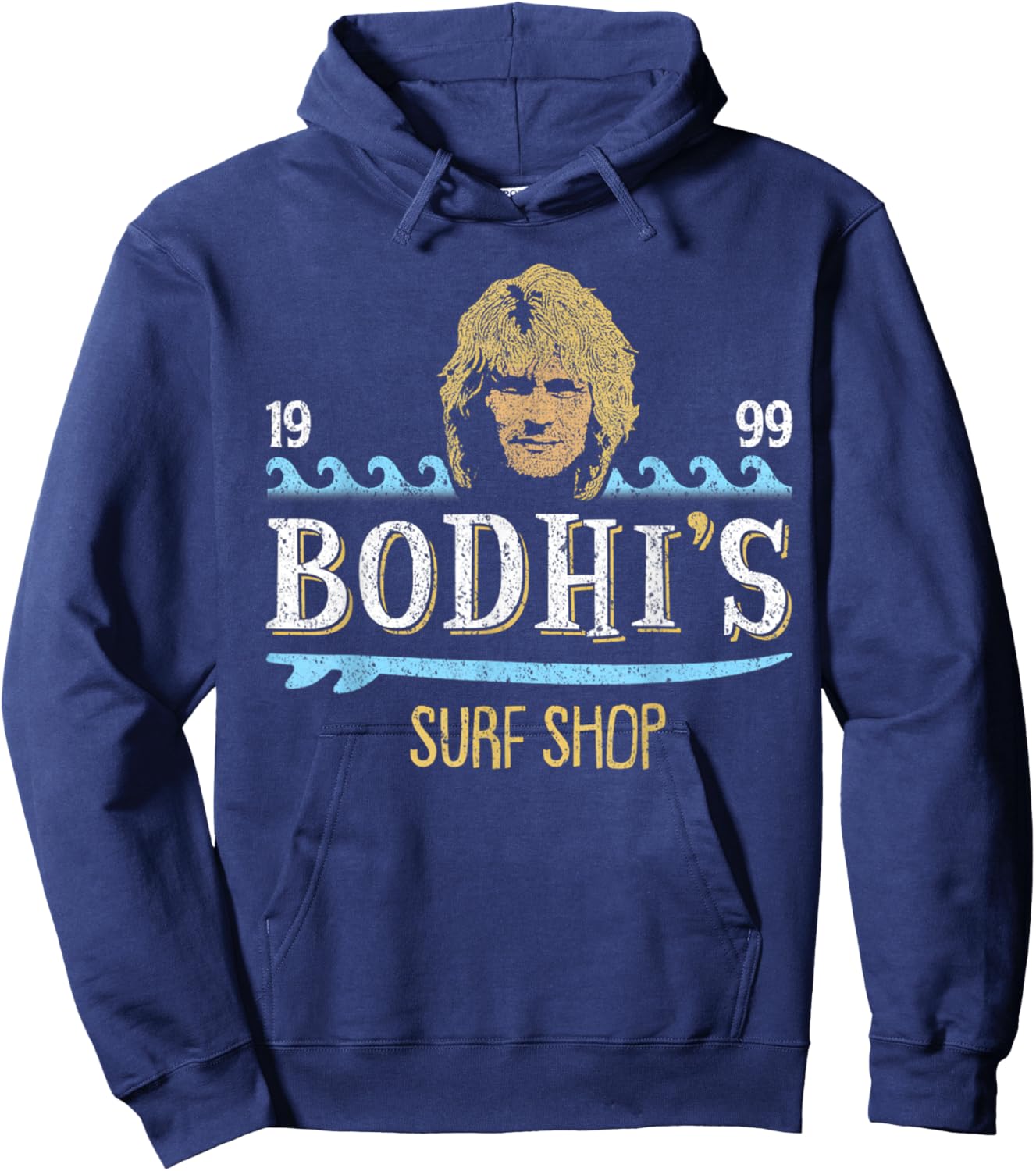 Bodhis Vintage Surf Shop 90s Movie Hoodie - Hoodie | Navy