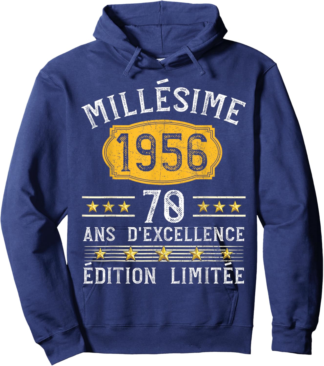 Vintage 1956 Gift 70 Years Man Birthday Humour Hoodie - Hoodie | Navy