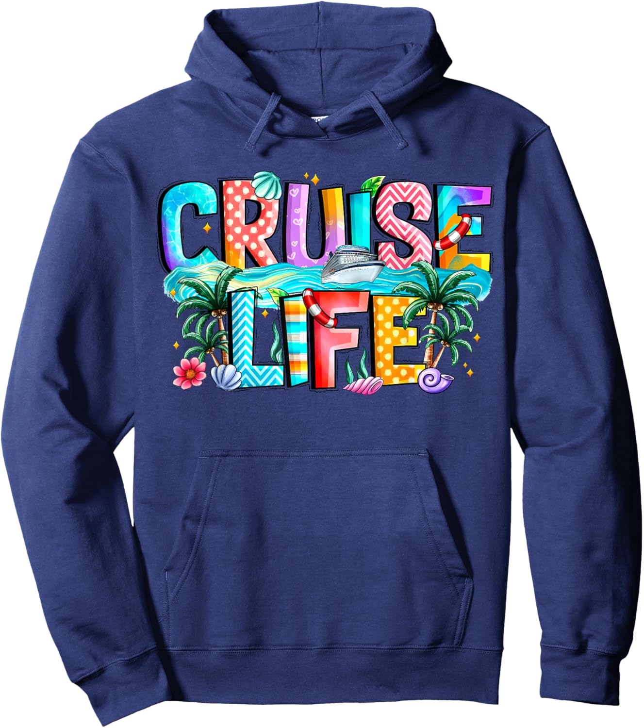 Family Cruise Life Cruise Outfits 2026 Matching Hoodie - Hoodie | Navy