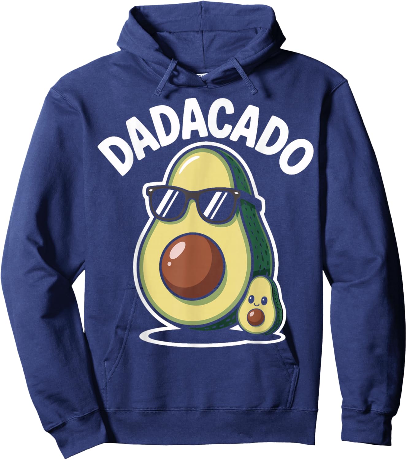 Funny Dadacado Avocado Pun for Dads and Kids Hoodie - Hoodie | Navy