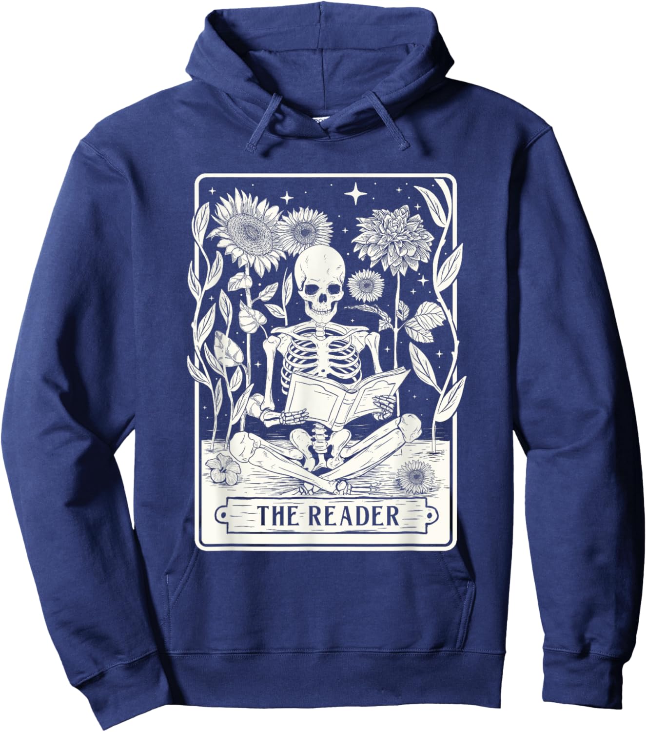 The Reader - Book Lover Reading Bookworm Reader Hoodie - Hoodie | Navy