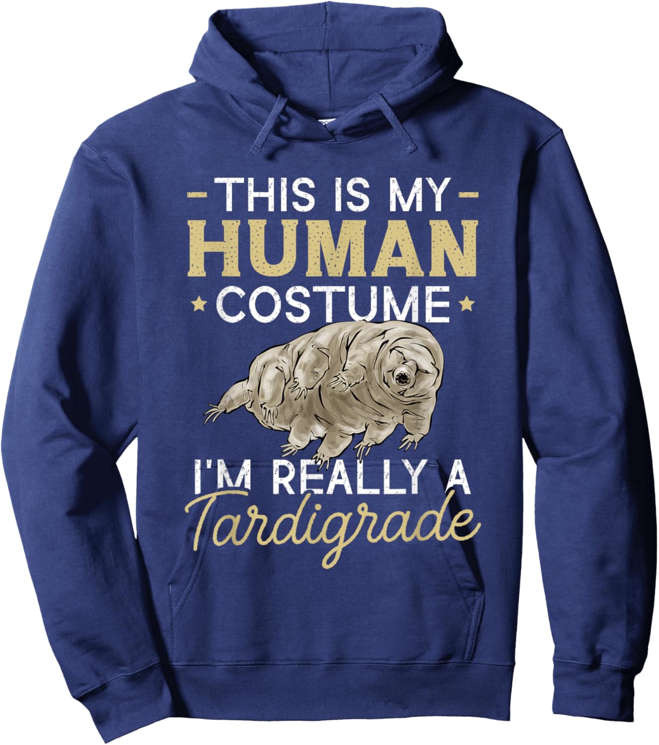 Tardigrade Water Bear Tardigrade Human Costume Hoodie - Hoodie | Navy