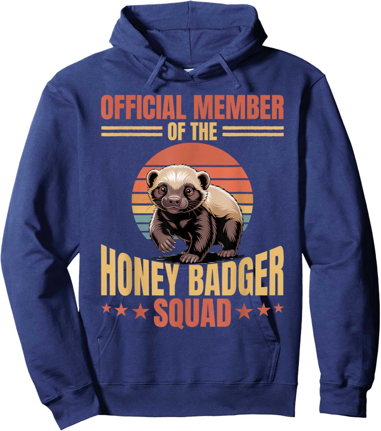 Funny Honey Badger Hoodie - Hoodie | Navy