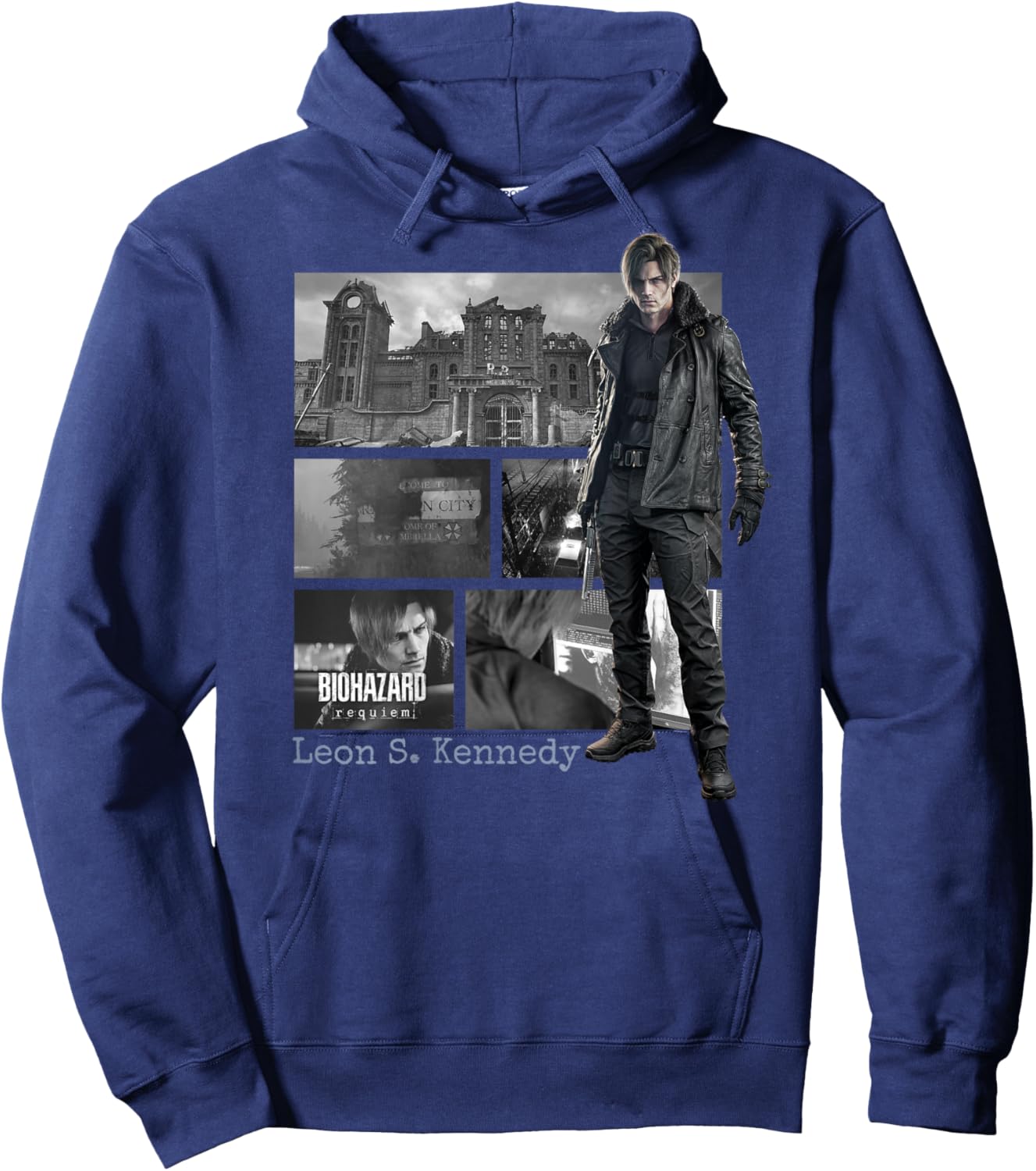 Resident Evil Requiem Leon BP Hoodie - Hoodie | Navy