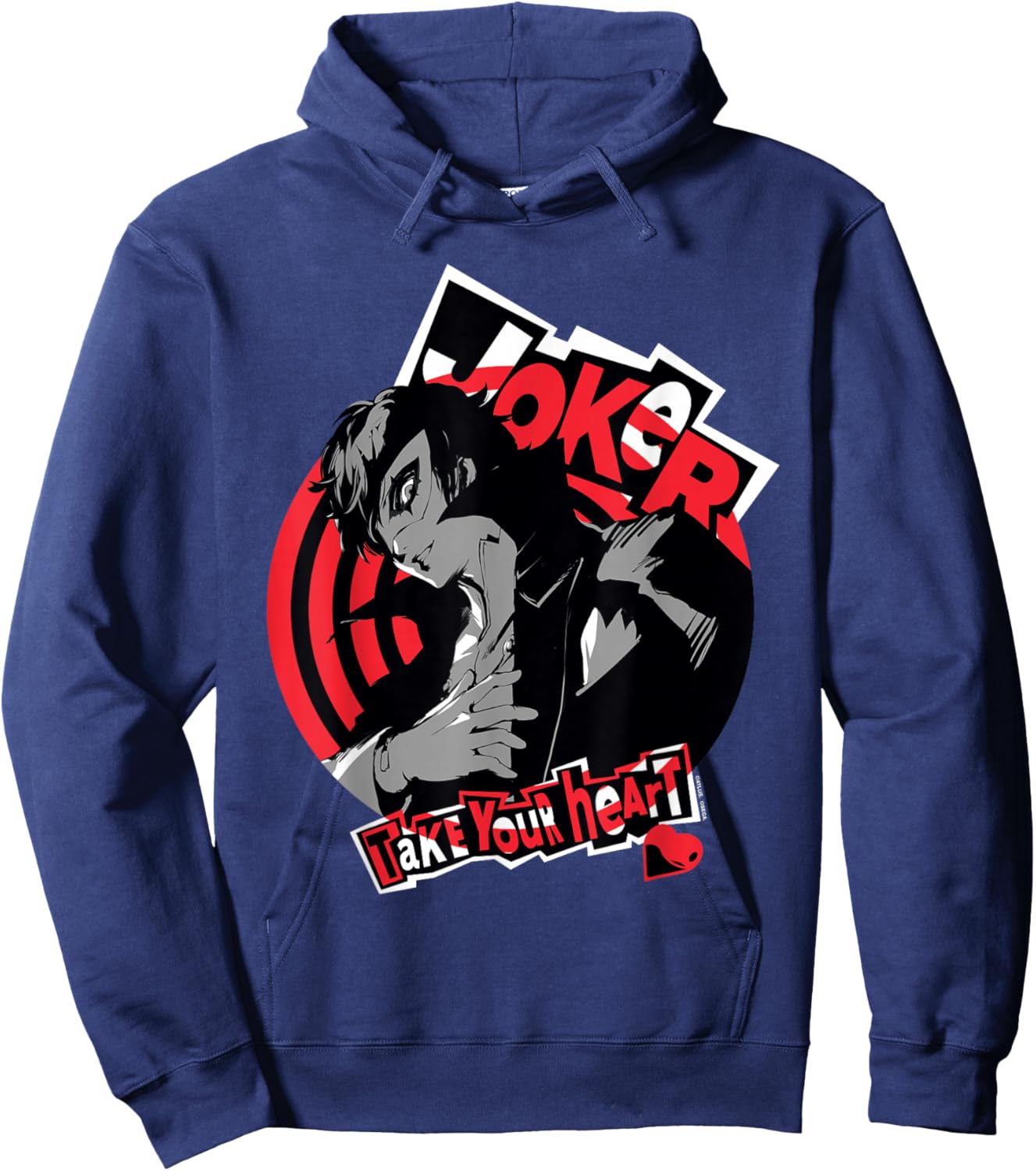 Persona 5 Joker Take Your Heart ATLUS Hoodie - Hoodie | Navy