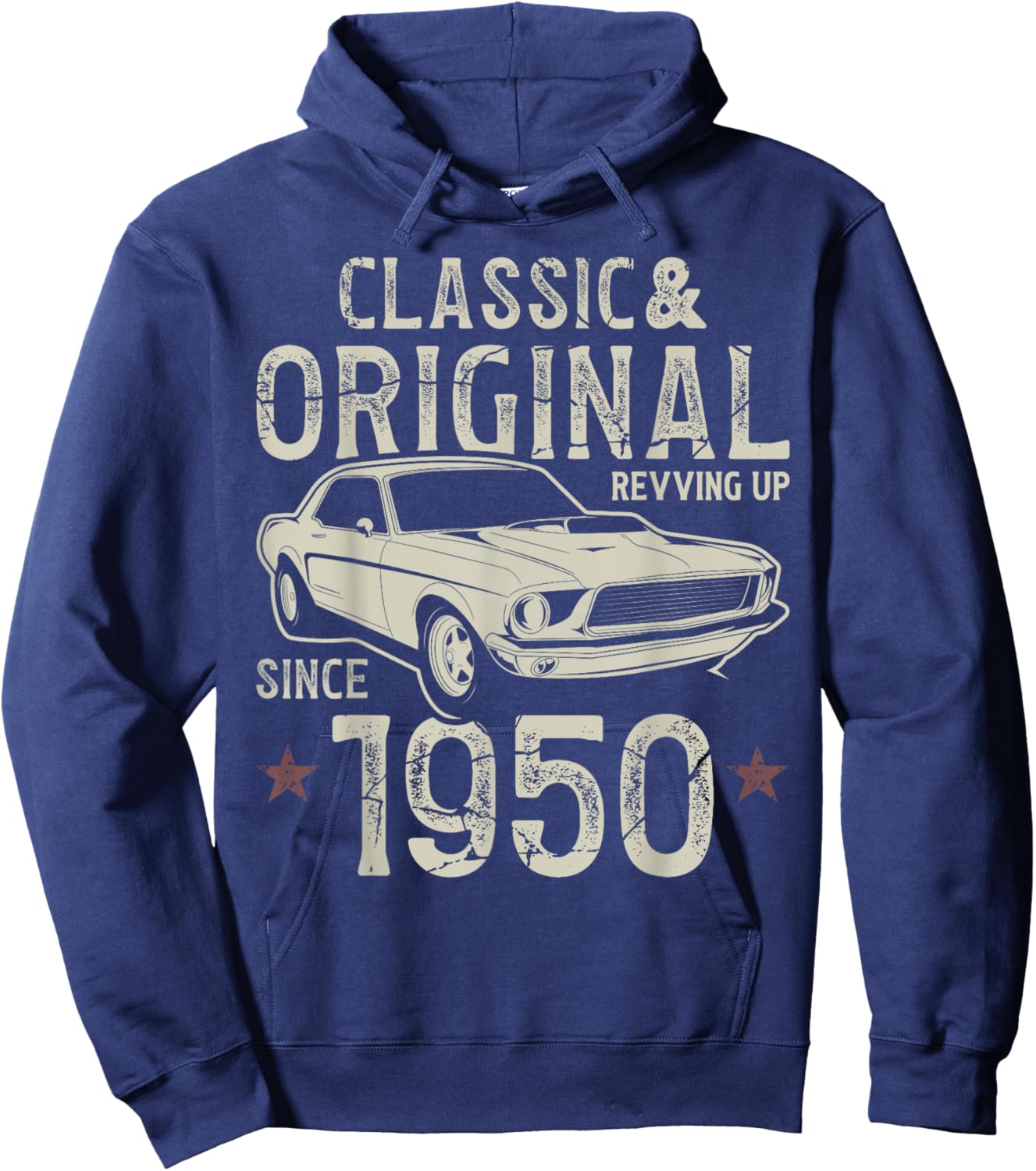 75th Birthday 1950 Classic Car Hoodie - Hoodie | Navy