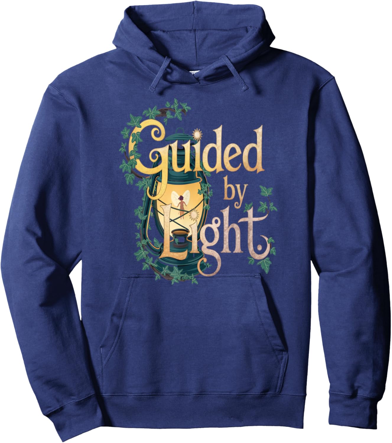 Guided By Light Lantern Fairy Nature Hoodie - Hoodie | Navy