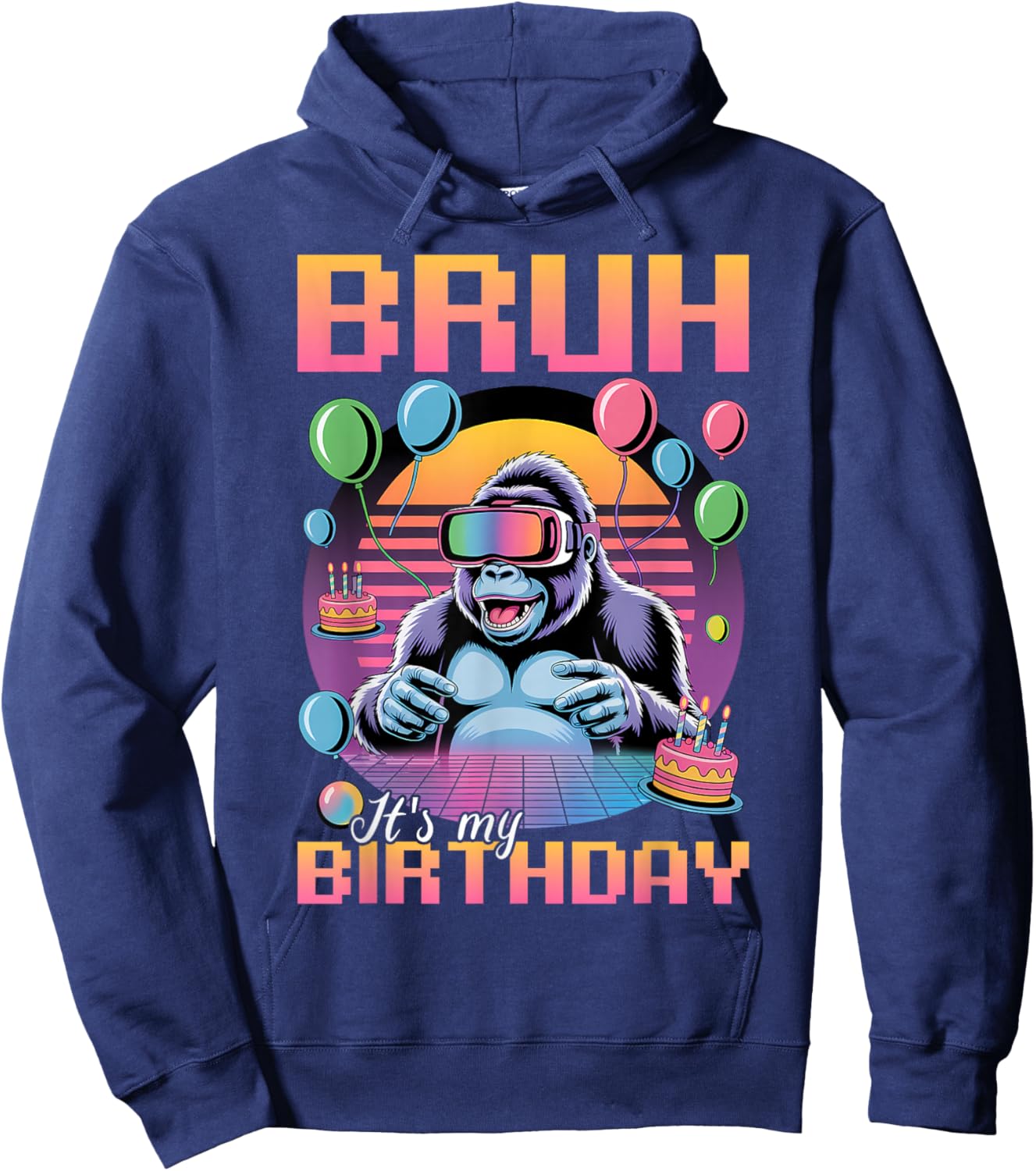 Birthday Gamer VR Hoodie - Hoodie | Navy