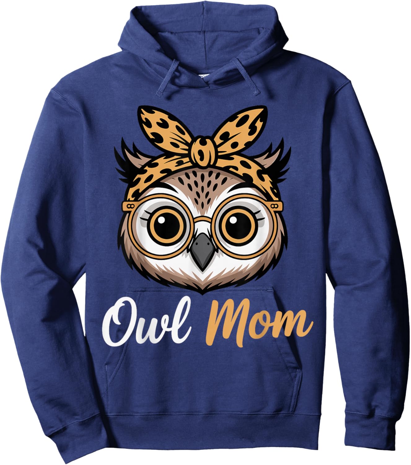Owl Mom Women Owl Lover Owl Mama Hoodie - Hoodie | Navy