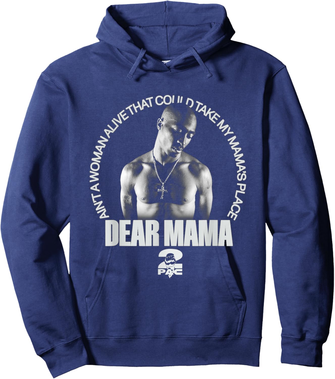 Official Tupac Mama's Place Hoodie - Hoodie | Navy