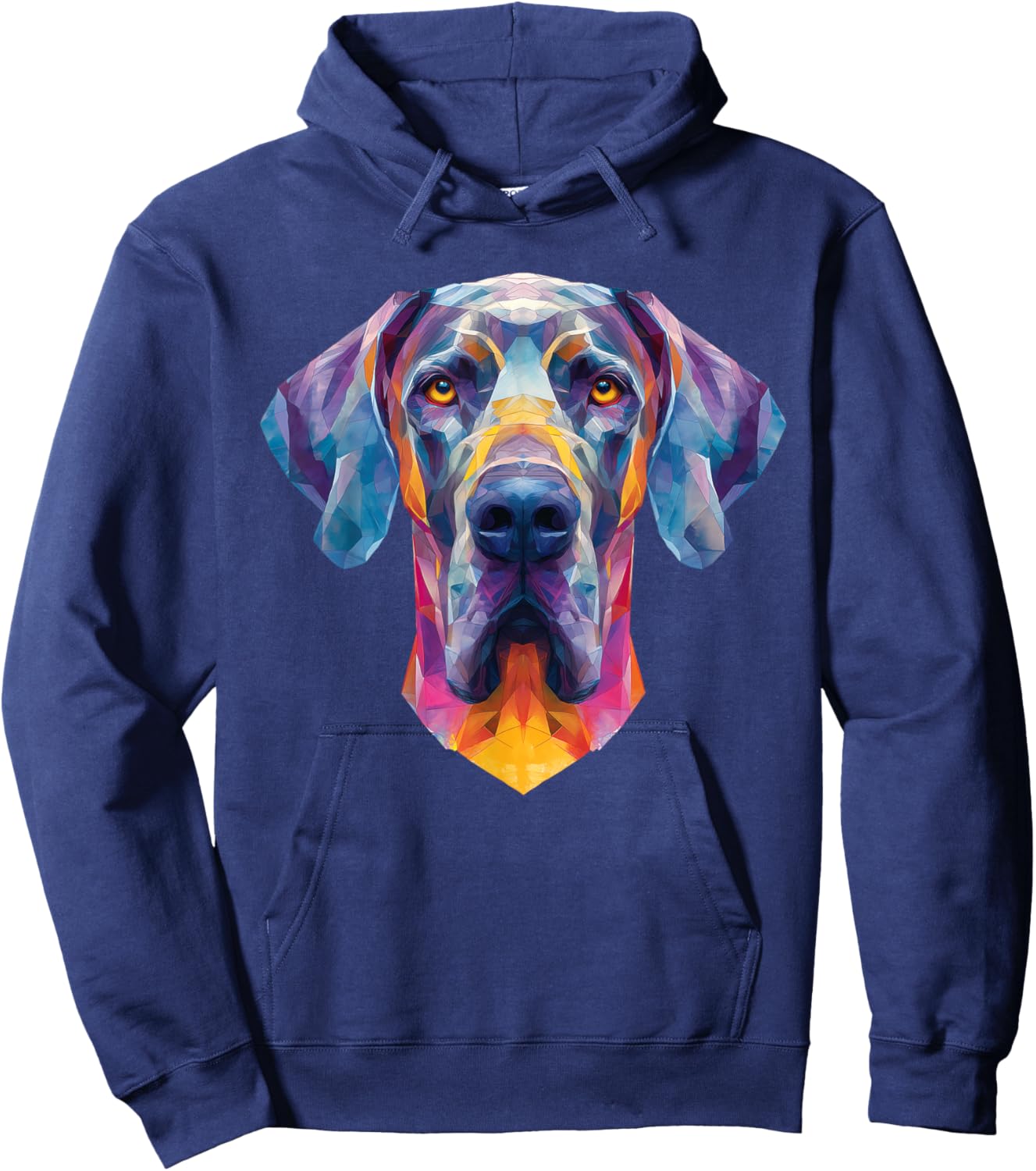 Great Dane Dog Art Graphic Hoodie - Hoodie | Navy