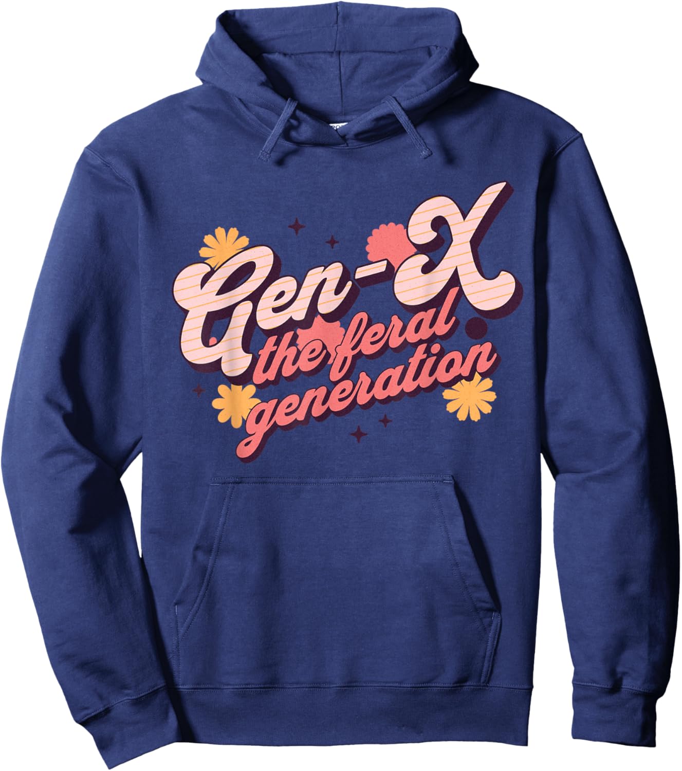 Gen X The Feral Generation Xers Retro Men Women Hoodie - Hoodie | Navy
