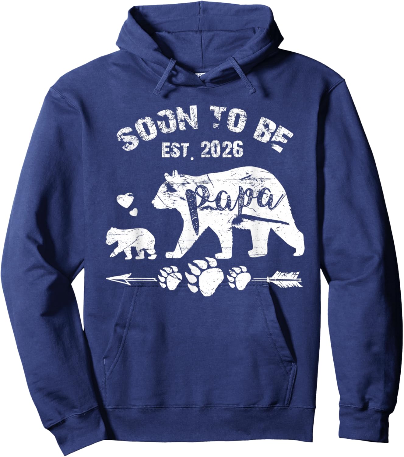 Soon To Be Papa 2026 Funny for new Papa Hoodie - Hoodie | Navy