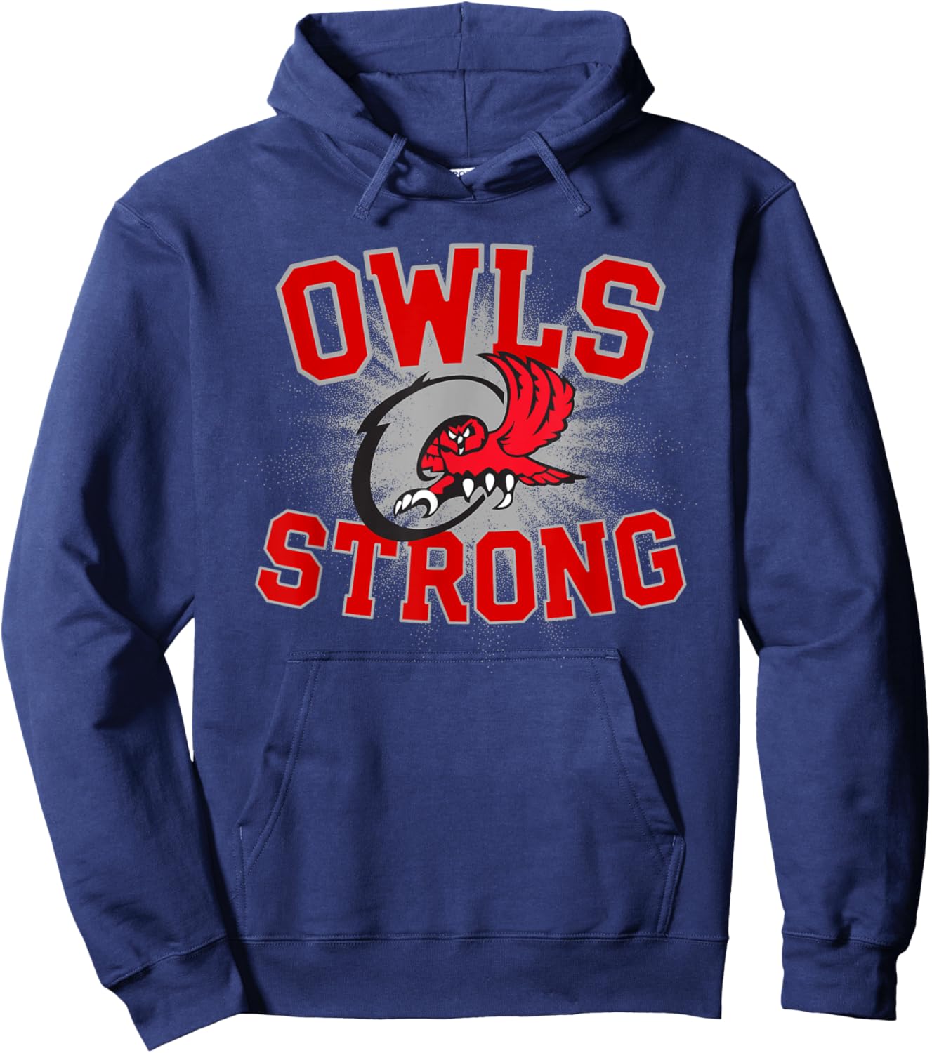 Ooltewah Owls Logo Strong Flag HS Hoodie - Hoodie | Navy