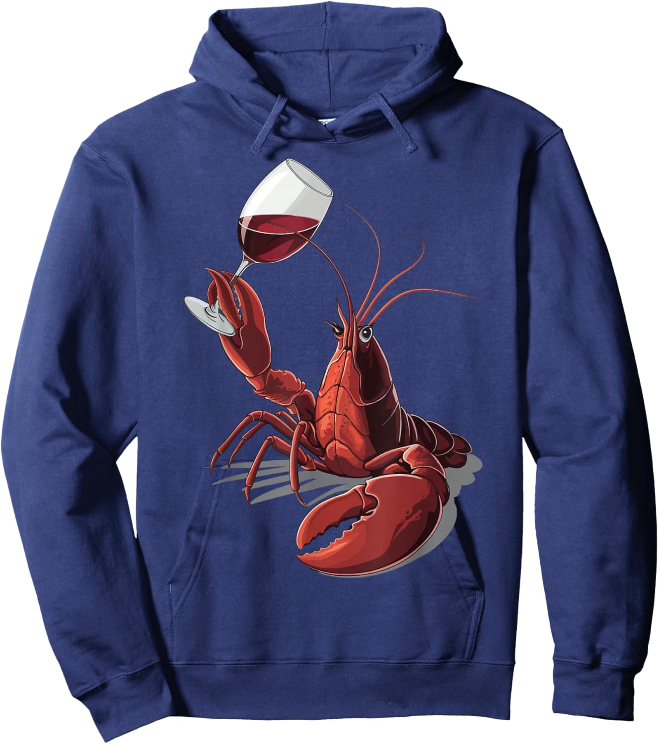Lobster Wine Hoodie - Hoodie | Navy