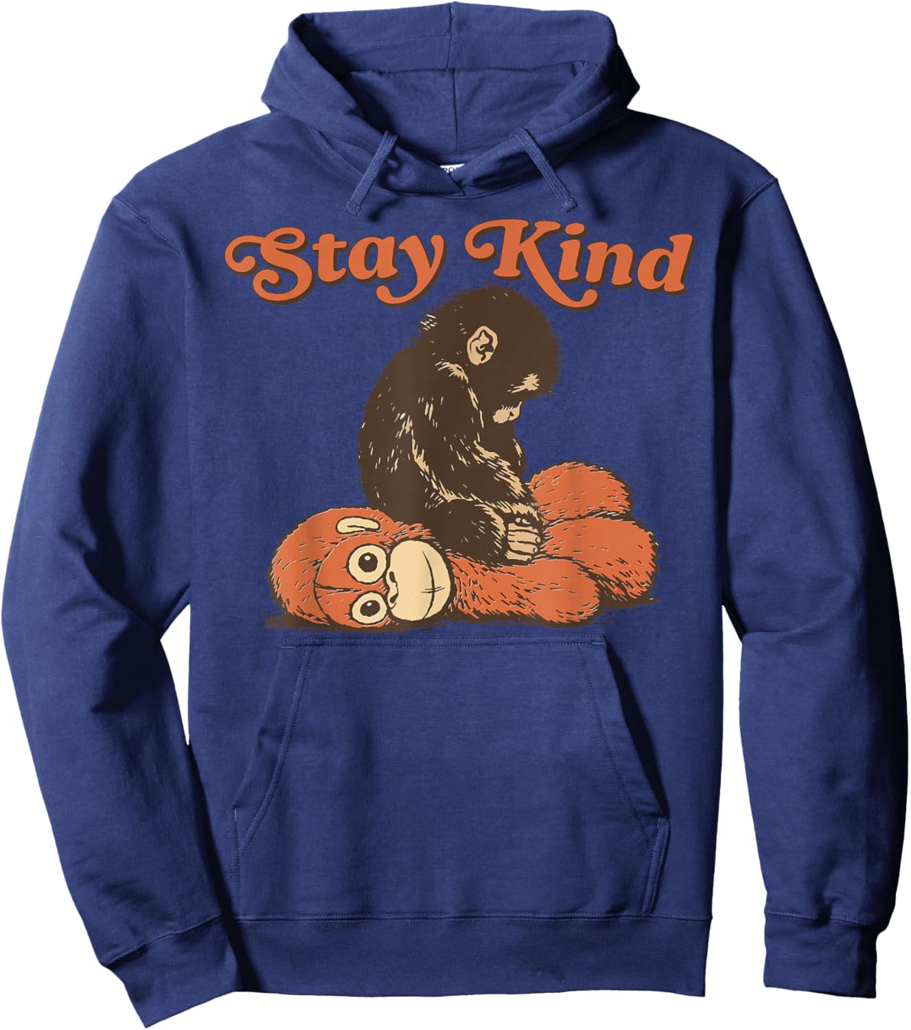Stay Kind Punch Baby Monkey 2026 Hoodie - Hoodie | Navy