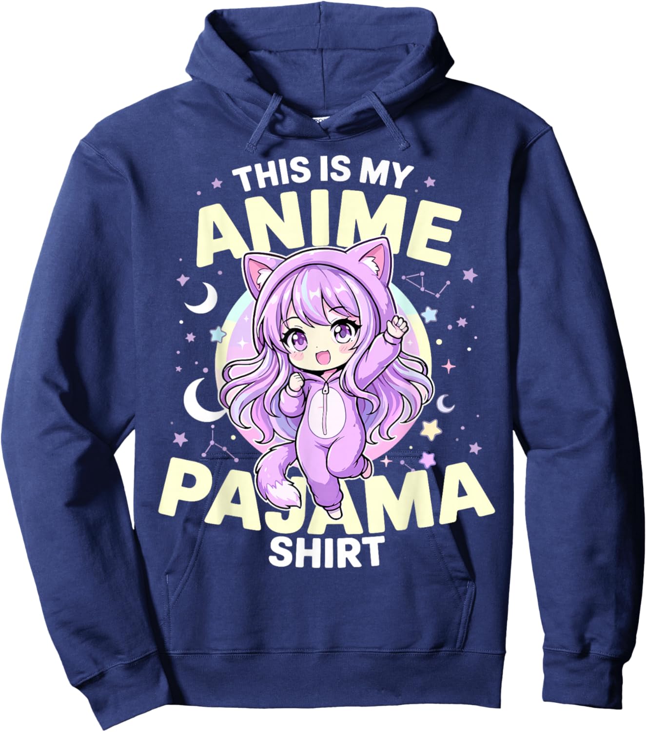 Anime Sleep This is My Anime Pajama Hoodie - Hoodie | Navy