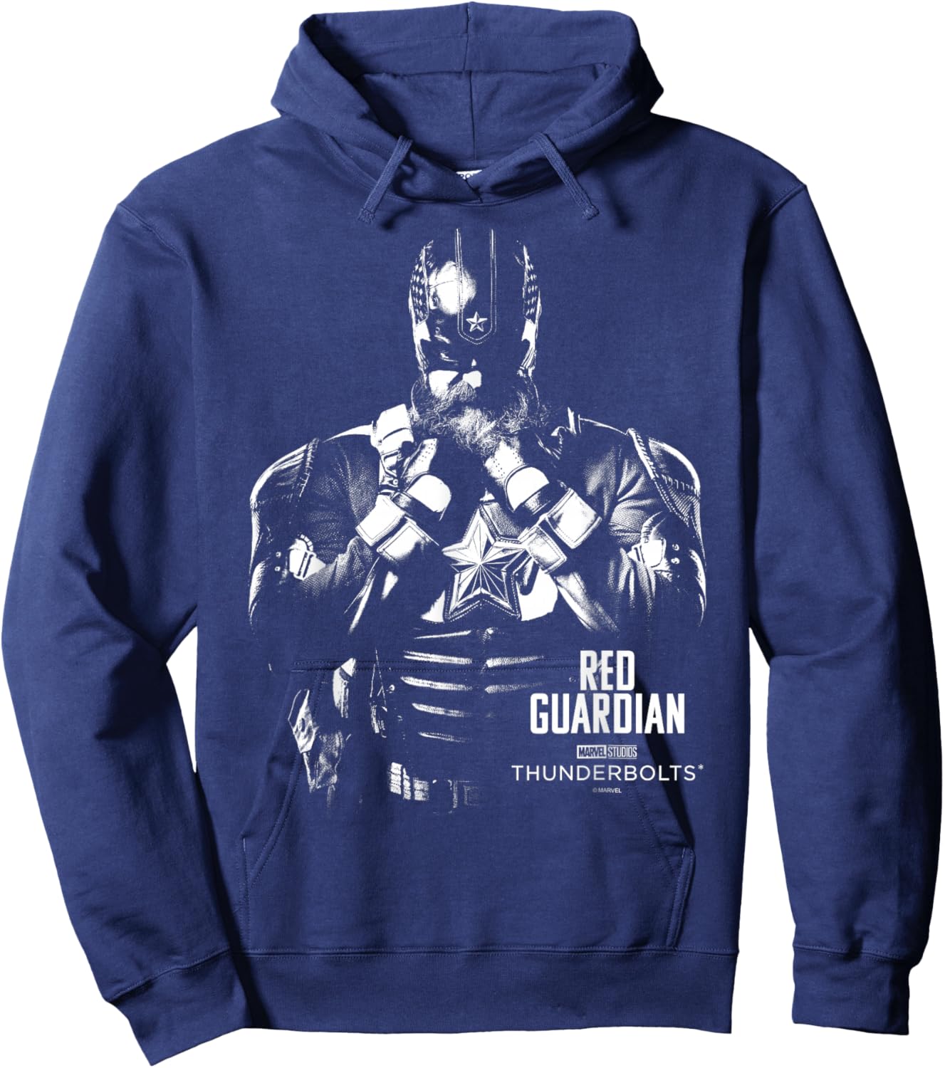 Marvel's Thunderbolts - Red Guardian Silhouette Hoodie - Hoodie | Navy