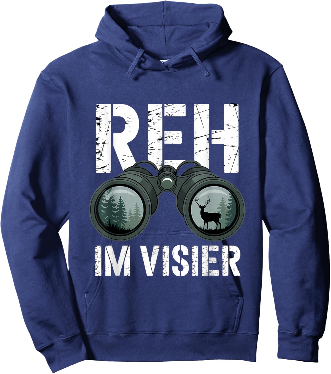 Deer in Visor Hoodie - Hoodie | Navy