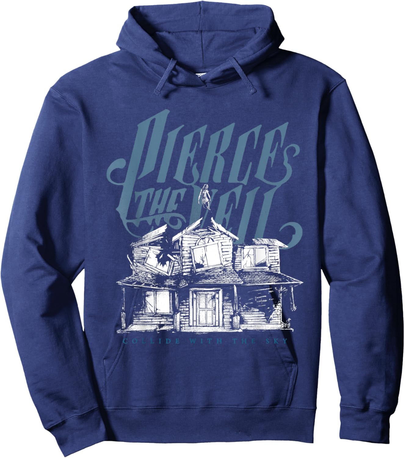 Official Pierce The Veil Collide Cover Hoodie - Hoodie | Navy